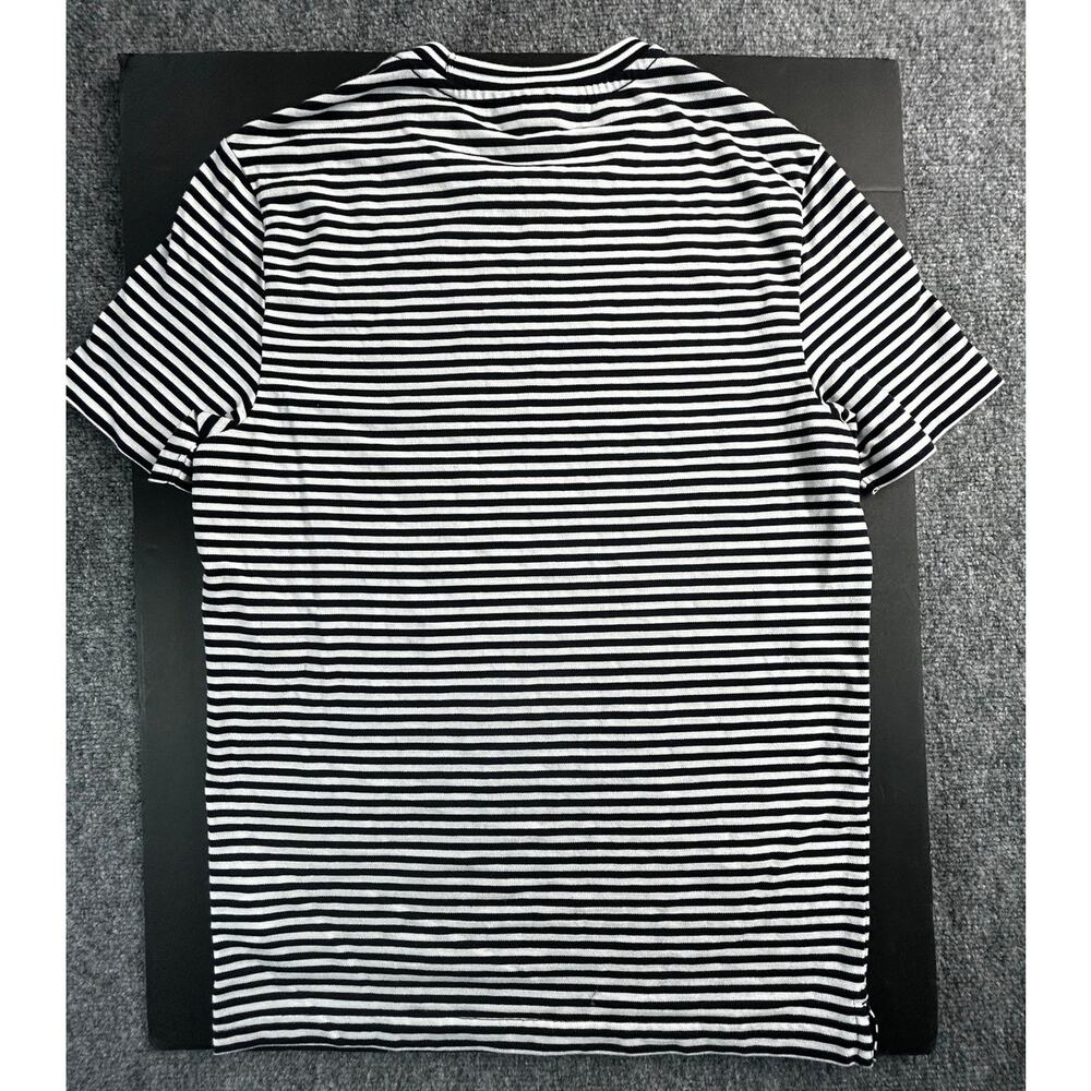 Michael Kors Women's Striped Knit T-Shirt Navy White Short Sleeve Size S - Picture 2 of 6